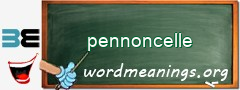 WordMeaning blackboard for pennoncelle